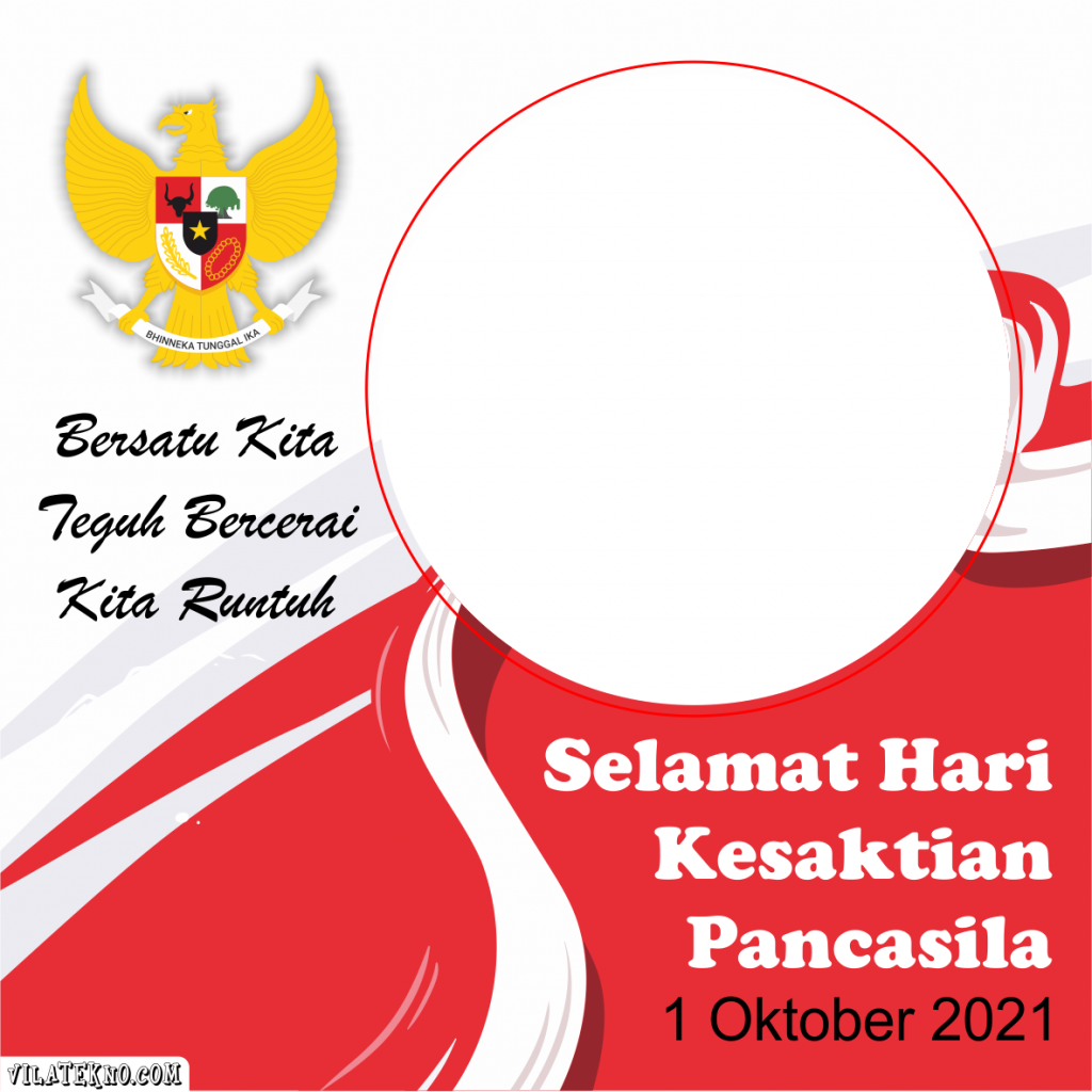 Bingkai Foto Hari Kesaktian Pancasila 2021 Gratis