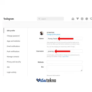 Cara Mengganti Nama Akun Instagram dengan Mudah