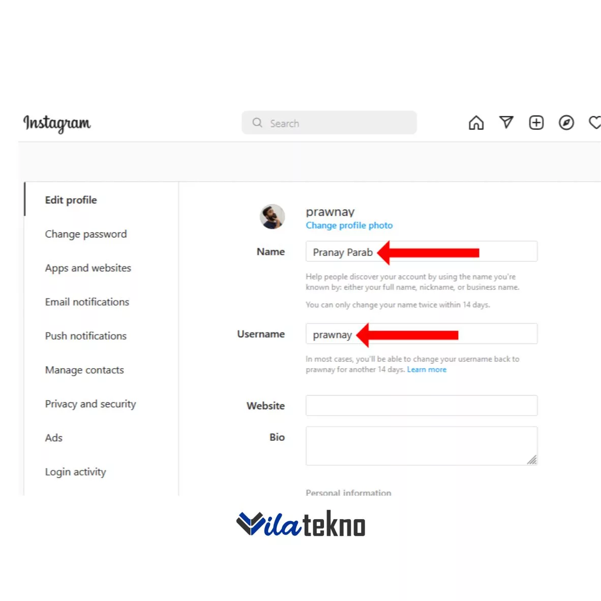 Cara Mengganti Nama Akun Instagram dengan Mudah